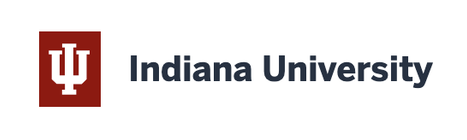 Indiana University logo with red IU monogram and text
